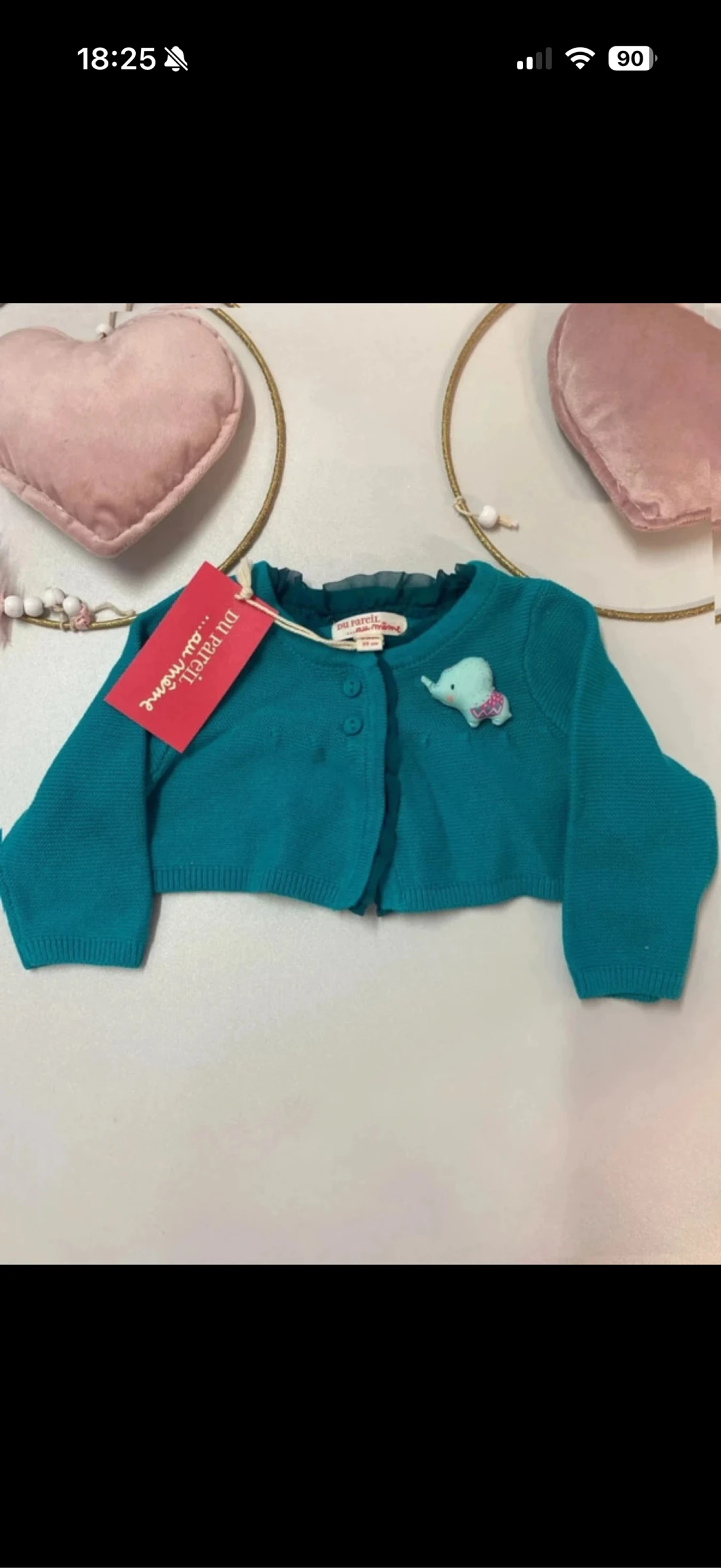 Boléro cardigan bébé fille - Neuf - dpam - taille 3 mois